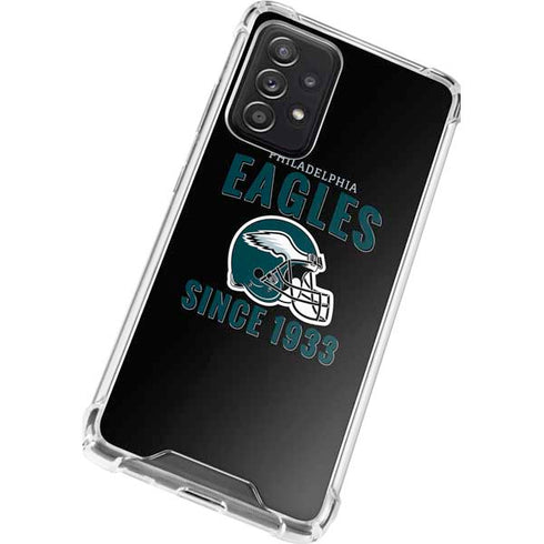 NFL Philadelphia Eagles Helmet Galaxy A52 5G Clear Case